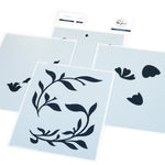 Pinkfresh Moonlit Blooms stencil