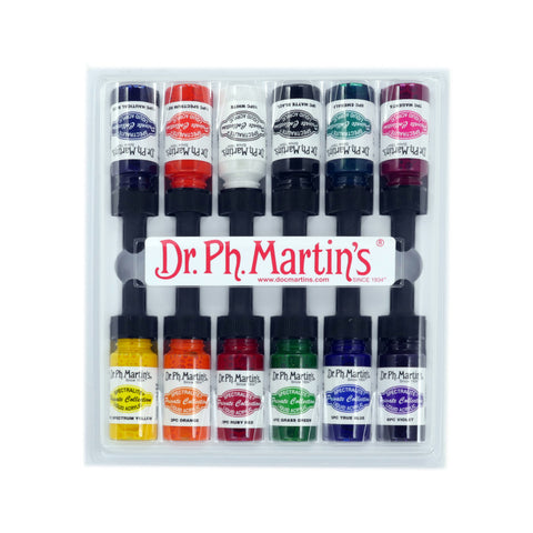 Dr. Ph. Martin's - Spectralite Liquid Acrylic Set 1, 0.5oz (12pc