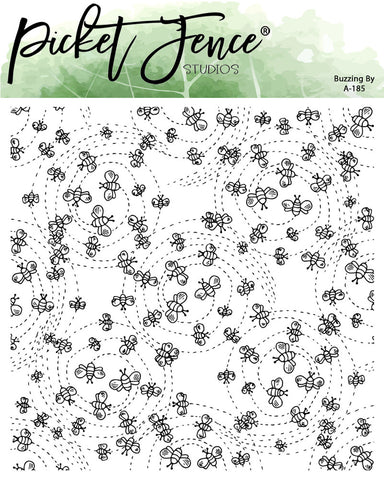 Picket Fence Studios - Clear Stamp, Buzzing By