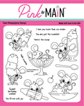 Pink & Main Clear Stamp,Mice Cream