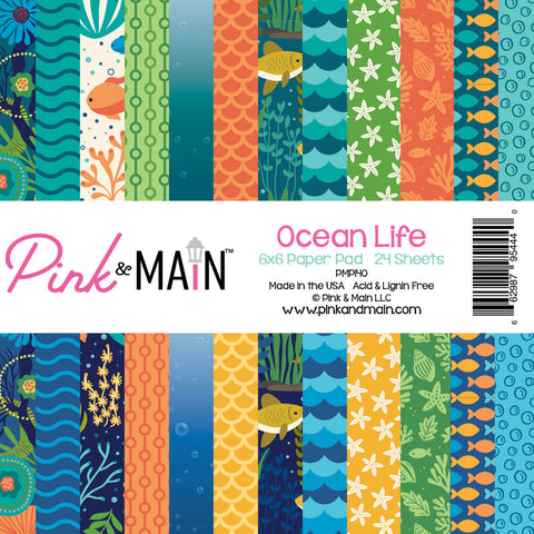 pink & main Ocean Life 6x6 Paper Pad