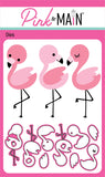 Pink & Main The Three Flamingos Dies