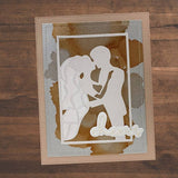 Paper Rose die -Wedding Kiss Frame