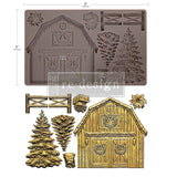 Prima Marketing Redesign Decor Mould, Homestead Holiday
