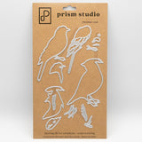 Prism Studio Die, Layering Canada Jay & Cedar Waxwing