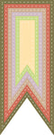 Prism Studio Die,  Nesting Stitched Pennants