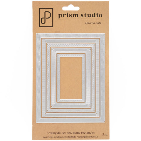 Prism Studio Die, Sew-Many Stitched Rectangles
