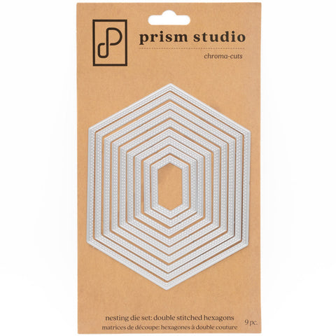 Prism Studio Die, Nesting Double Stitched Hexagons