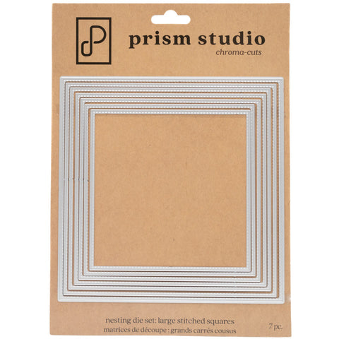Prism Studio Die, Nesting Large Stitched Squares