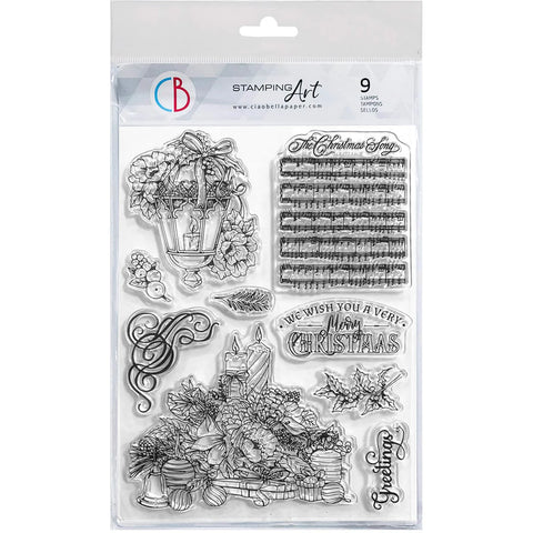 Ciao Bella Clear Stamp Set 6"x8" Bouquets And Luxury Ornaments