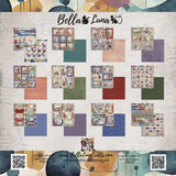 Bellaluna Crafts 12 double-sided papers 12x12" Crazy Christmas Frames & Complements