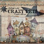 Bellaluna Crafts-12x12" Pad with 12 double-sided papers Crazy Pets Basics