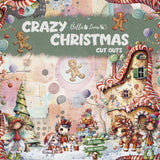 Bellaluna Crafts 12 double-sided papers 8x8" Crazy Christmas Cut Outs