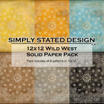 Simply Stated - Wild West 12x12 Solid Paper Pack