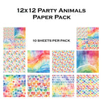 Simply Stated - Party Animals 12x12 Paper Pack