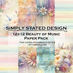 Simply Stated - Beauty of Music 12x12 Paper Pack