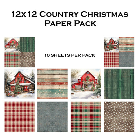 Simply Stated - Country Christmas 12x12 Paper Pack