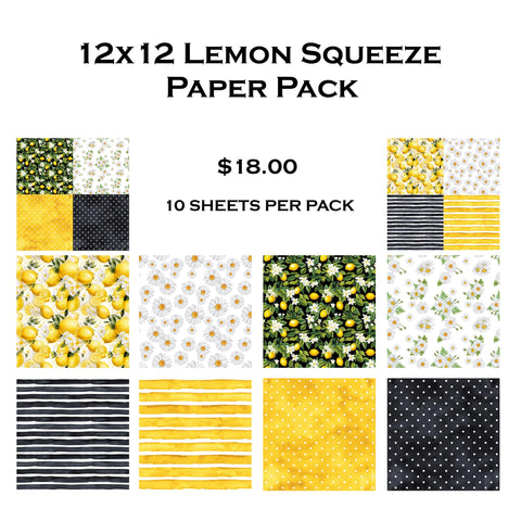 Simply Stated - Lemon Squeeze 12x12 Paper Pack