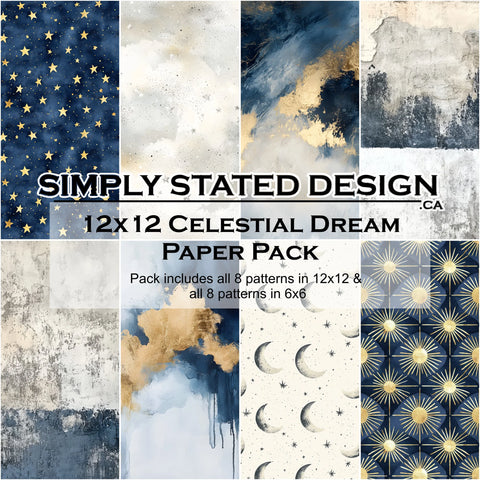 Simply Stated - Celestial Dream 12x12 Paper Pack