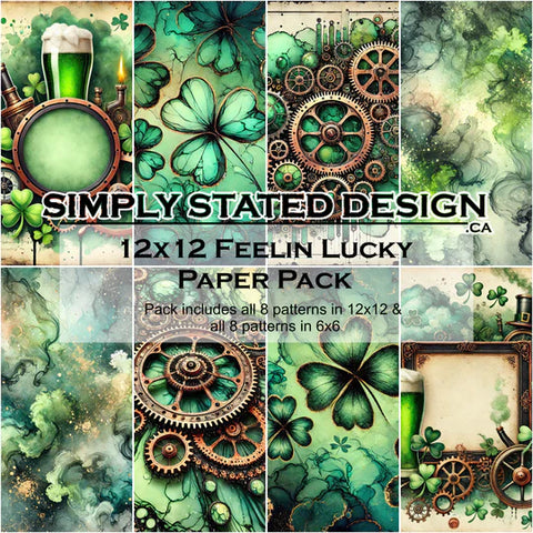 Simply Stated- Feelin Lucky 12x12 Paper Pack