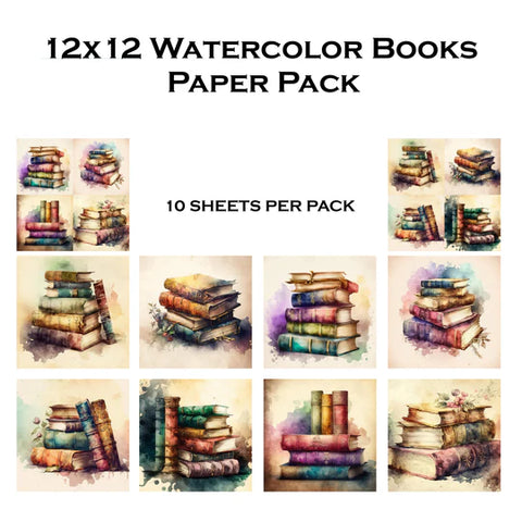 Simply Stated- Watercolor Books 12x12 Paper Pack