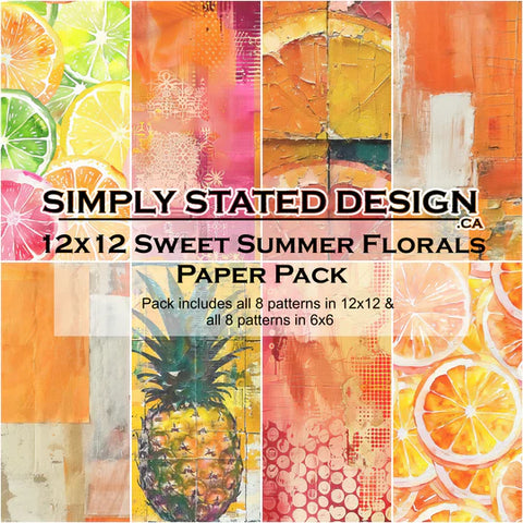 Simply Stated Sweet Summer Florals 12x12 Paper Pack