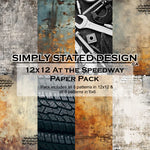 Simply Stated- At The Speedway 12x12 and 6x6 Paper Pack