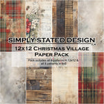 Simply Stated - Christmas Village 12x12 Paper Pack
