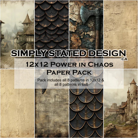 Simply Stated Power In Chaos 12x12 Paper Pack