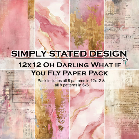 Simply Stated - Oh Darling, What If You Fly 12x12 Paper Pack