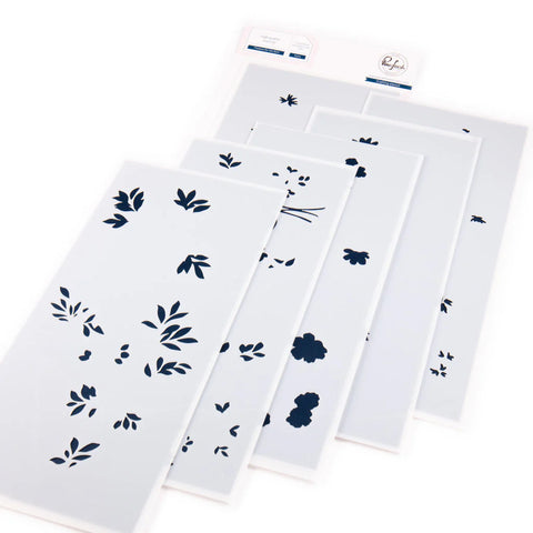 Pinkfresh Studio Stencils Flowers For The Soul