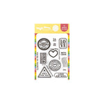 Waffle Flower Postage Collage Love Clear Stamps