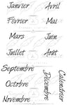 Simple à souhait - Étampes - Calendrier