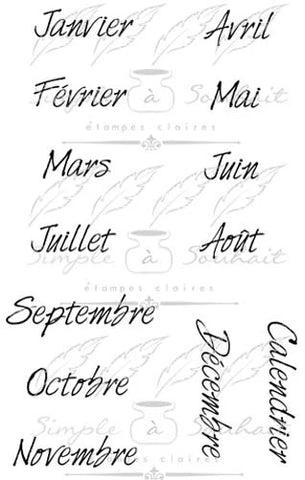 Simple à souhait - Étampes - Calendrier