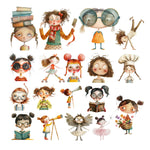 Simply Stated - Quirky Girls Ephemera Pack