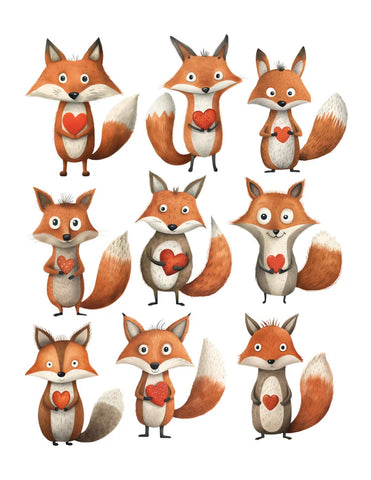 Simply Stated- Quirky Love Fox Ephemera