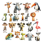 Simply Stated - Quirky Safari Animals Ephemera Pack