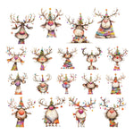 Simply Stated - Quirky Christmas Deer Ephemera Pack