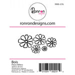 Ronron Designs Wood: Fleurs Rétros
