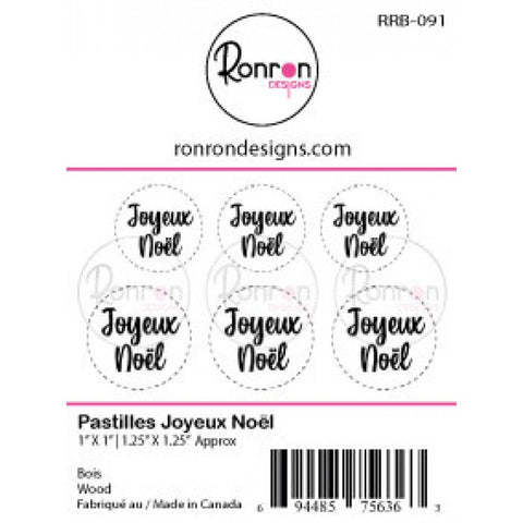 Ronron Designs Bois Pastilles Joyeux Noël