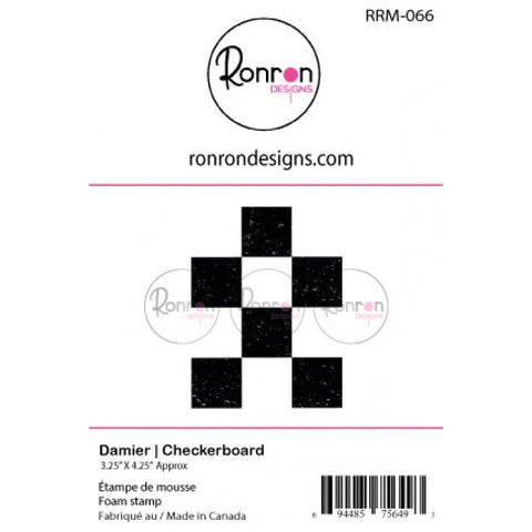 Ronron Designs Foam Stamp: Checkerboard