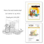 Spellbinders Creative Day Cling Rubber Stamp Set from the House-Mouse Creative Day Collection