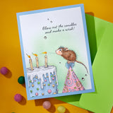 Spellbinders Top Notch Birthday Cling Rubber Stamp Set from the House-Mouse Creative Day Collection