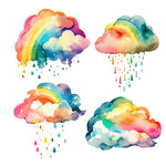 Simply Stated - Rainbow Rain XL Ephemera Pack