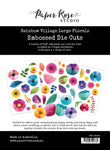 Paper Rose Rainbow Village Large Floral Embossed Die Cuts