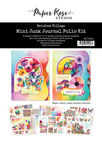 Paper Rose Rainbow Village Mini Folio Kit