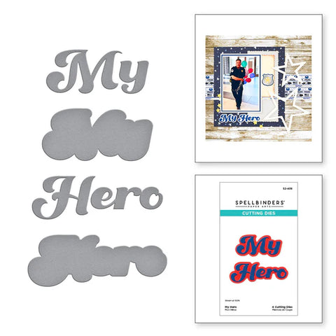 S25 Spellbinders My Hero Etched Dies