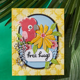 Spellbinders Free Hugs Oscar Etched Dies from the Cheerful Chirps Collection