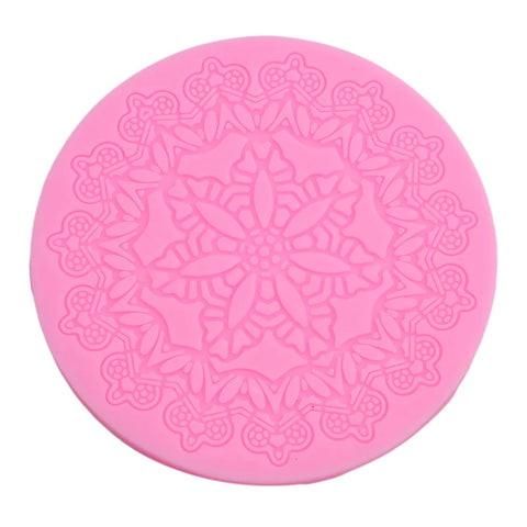 Sugarcraft - Lace Mold Silicone Mat - Round Crown Lace
