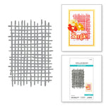 Spellbinders - Woven Lattice Texture Etched Dies from the Spotlight Frames and Florals Collection by Lisa Horton
